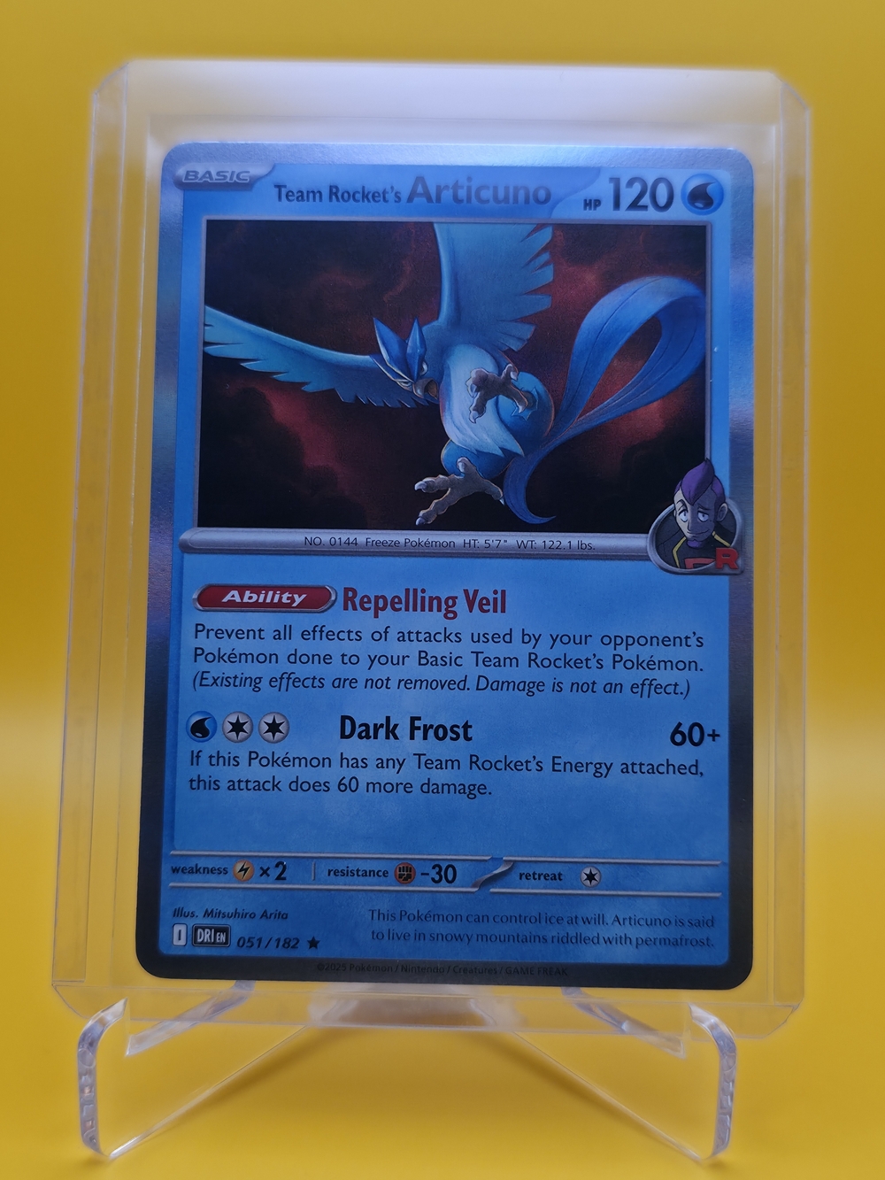 Pokémon TCG - Team Rocket's Articuno - Destined Rivals - Rare - 051/182